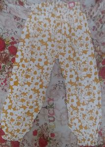 Floral Print Harem Pants Size XXL
