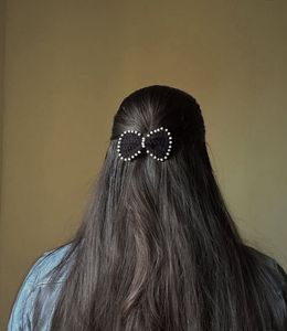 Red Rose Crochet Hair Clip