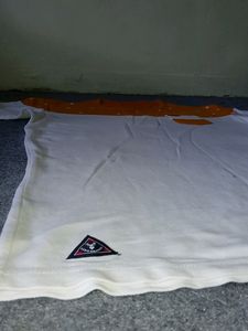 White &amp;yellow Classy T Shirt Men