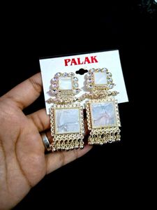 Classic drop Silver Alloy earrings