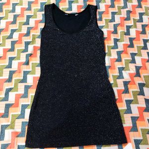 Sparkly Black Mini Dress