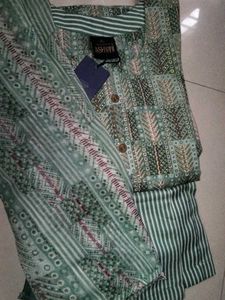 Mint Green Flawless Kurtha Set With Dupatta