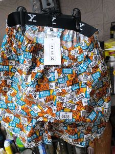 Funky License Plate Print Boxers