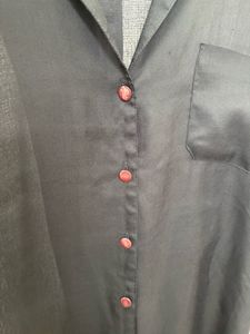 Stylish Black Button-Down Top