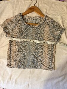 Leopard Print Beautiful Mesh Top
