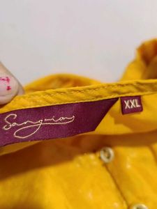 Ethenic Musturd Polyester Kurta Set With Dupatta