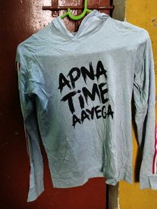 Blue Graphic Hoodie