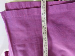 Purple Cotton Kurta With Linen Dupatta