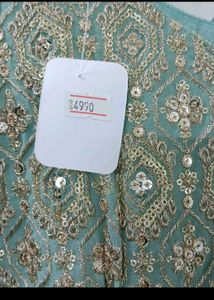SEQUINS WORKED WEDDING GOWN WITH DUPATTA