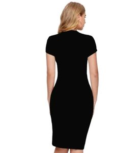 A black party wear bodycon dress