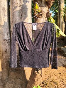 🖤Black Lace Long Sleeve Top🖤