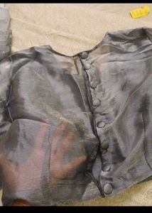 Elegant Silver Embellished Dupatta