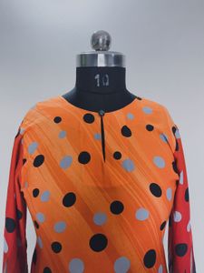 Orange Polka Dot Dress