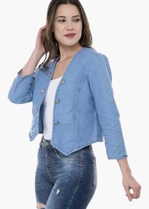 Girls Denim Shrug Jacket