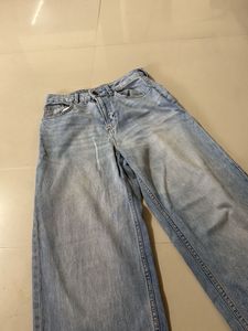 Wide Leg Denim Jeans