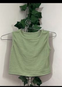 Cute Green Crop Top