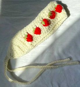 Strawberry Crochet Headband