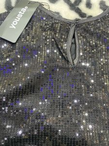 Sequin Black Girls Top🦋