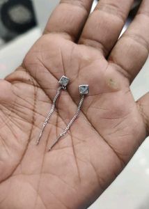 Pure Silver Sui Dhaga Dangling Earrings