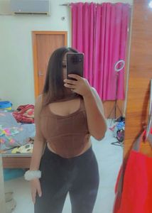 Cut Out Brown Corset Top