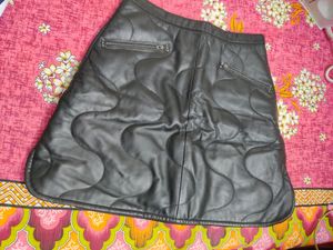Sexy Leather Skirt