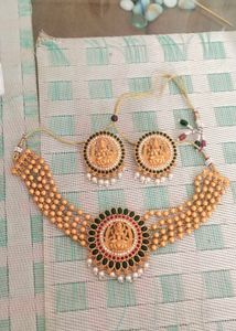 Elegant Lakshmi Necklace Set