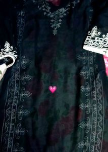 Black &amp; White Embroidery Suit 🖤