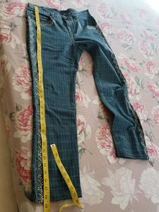 Embroidered Denim Jeans