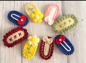 Crochet Bow Hair Pin/Clip
