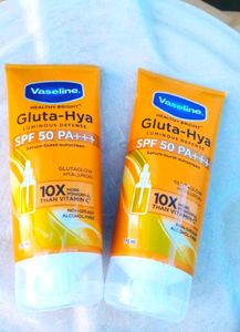 Pack Of 2 ❤️ Vaseline Gluta Hya Sunscreen ✅