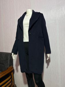 Navy Blue Overcoat-lightweight
