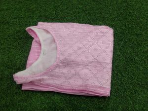Pink Embellished Kurti