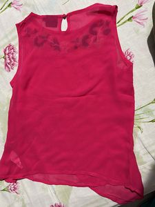 New Rose Pink Sleeves Top
