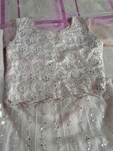 New White Lahenga With Dupatta !!