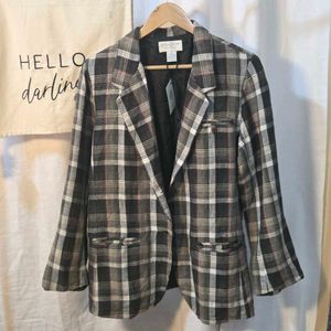 Plaid Blazer