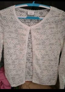 White Flower Summer Cardigan