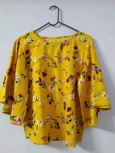 Floral Yellow Blouse