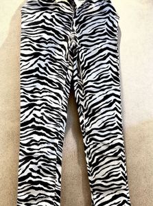 Mango Zebra Print Straight jeans
