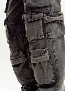 Black Cargo Jeans
