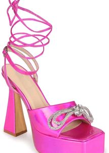 pink metallic heels