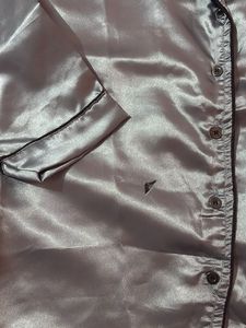 Silky Grey Pajama Set