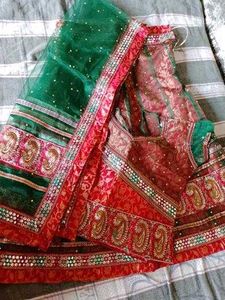 Bridal Lehenga Choli Set (11 Ya 12 Year)