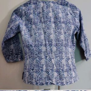 Anokhi Floral Button-Down Top