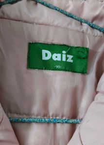 Baby Pink 🩷 Puffed Half Jacket For Girls