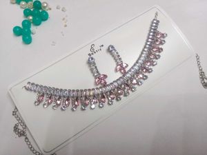 American Diamond Necklace Set
