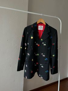 Fairy FLORAL Hand EMBROIDERED Vintage  Blazer