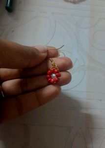 COMBO OF FLOWER LOCKET AND EARRING🧡🧡❤️❤️