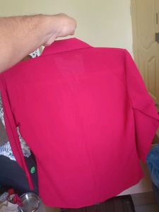 Red Button-Down Top