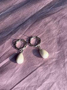 beautiful silver plated earrings