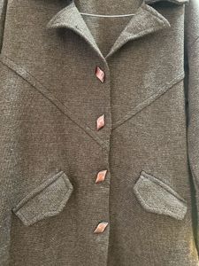 Brown Knit Coat